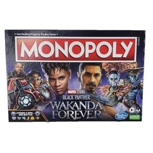 MONOPOLY: Marvel Studios' Black Panther: Wakanda Forever Edition Board Game NEW